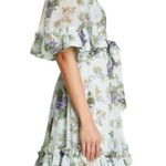 NEW ByTimo Wallpaper Floral Chiffon Mini Dress Size XXS Blue Photo 6
