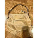 B Makowsky  Snakeskin Print And Leather Purse Camel $158 Photo 2