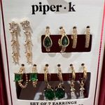 Piper K | Emerald Green Cubic Zirconia Earring Set Photo 0