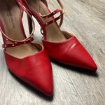 Christian Siriano Red Strappy Heels Size 9 Photo 4