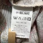 Big Dart Y2K Floral Button Up Blouse Women's US 6–8 Long Sleeve Viscose‎ Shirt Pink Photo 2