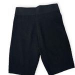 Frame | M | Sweater Knit Biker Shorts Ribbed Lounge Intermix Black Stretchy Bike Photo 5