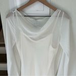 Reformation NWT  Tetty Long Sleeve Mini Dress in Ivory White Photo 4