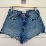 Abercrombie & Fitch Women’s 32 Blue Denim Mom Short High Rise Curve Love Photo 0