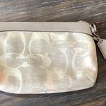 Coach  Beige and Cream Signature C Wristlet Photo 1