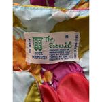 The Roberie Vintage 60s Embossed Floral House Dress Caftan Front Zip Size Medium Photo 7