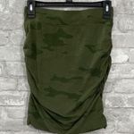 Sundry  Green Camouflage Ruched Pencil Skirt Photo 0