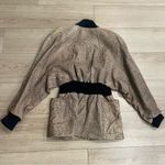 American Vintage Vintage Michael Hoban North Beach Leather Cheetah Leopard Jacket Size M Photo 7