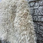 Free People Shaggy Faux Sherpa Shaggy Wool Moto Jacket in Ivory SMALL Photo 7