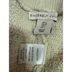 Sincerely Jules  Women's White Knit High Waist Wide Leg Trousers Lounge Pants 12 Photo 3