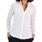 Jones New York White Button-Up Shirt Photo 0