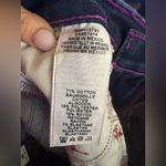 True Religion  Super Skinny Jeans W26 Neon Purple Stitch Distressed Dark Wash Y2K Photo 9