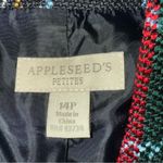 Appleseed's Petite Tartan Blazer Women’s Size 14P Multi Colors Lined Dressy Red Photo 6