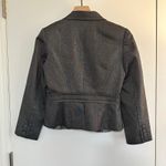 Trina Turk  | Charcoal Gray Paisley Lined Wool Silk Blend Blazer Jacket, Size XS Photo 1