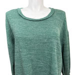 Perch by Blu Pepper Green Waffle Knit Long Sleeve Top Women’s Plus 1X Photo 1