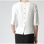 Reiss  Grace Black Button-Detail Blouse size 8/40 excellent condition Photo 7