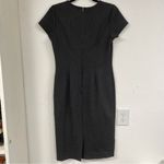 Ann Taylor Grey Short Sleeve Knee Length Sheath Dress Womens S Academia Preppy Photo 2