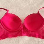 Daisy Fuentes  Vibrant Pink Lace Bra Photo 4