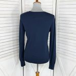 Cherokee Vintage Argyle Button Front Cardigan Sweater Blue Multi Medium Photo 3