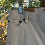 Ralph Lauren Lauren Women's Classic Straight Jeans Cream Denim Size 10P. NEW Photo 2