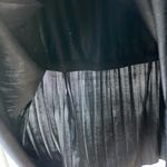 Francesca’s Metallic Gold Gunmetal Silver Pleated Midi Skirt Size Medium Photo 7