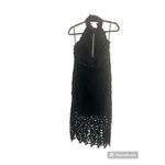 Bardot ✨ short lace high-neck Sz. 10  dress with illusion details✨ Photo 11