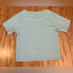 SheIn Dazy- Mint green ribbed‎ cropped graphic T-shirt Size XL Photo 2