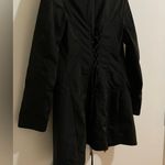 Laundry by Shelli Segal Black Raincoat with double shell Photo 7