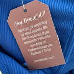 Illa Illa NWT Women’s Easy Days Royal Blue Ribbed Tank Top, Sz L Photo 6