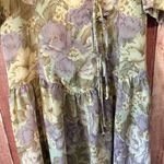 Leslie Fay  Lavender Tie Detail Cottage Core‎ Midi Dress Size 12 Photo 4