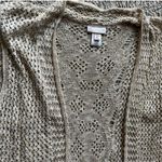 Sleeveless Open Knit Cream Cardigan 2X Longline White Photo 1