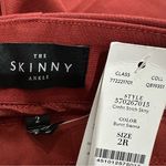 White House | Black Market Skinny Ankle Pant Size Burnt Orange Red Size 2 Stretch Photo 8