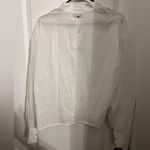 Sam Edelman White Blouse with Sheer Sleeves Photo 4