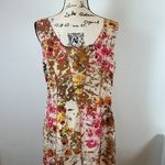 Sundance Floral Silk Dress Sleeveless V-Neck Casual Party Sundress Size 10 Photo 2
