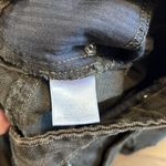 LF Carmar Skirt Olive Green Denim Distressed Mini Skirt Size 28 Edgy Rocker Goth Size M Photo 7