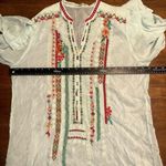 Johnny Was  Boho Embroidered Semi-Sheer V-Neck Tunic Photo 3
