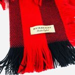 Burberry  Unisex Half Mega Fashion Fringe Scarf Photo 8