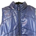Self Esteem Women's Purple Sleeveless Zip Down Puffer Pocket Fall Vest Size M Photo 2