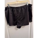 Black Lace Trim Cami and Shorts Pajama Set Women's Lingerie Loungewear Size XL Photo 2