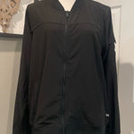 DKNY  Sport Women's Zip-Front Cargo Jacket Black Size XL Windbreaker Side Pocket Photo 0