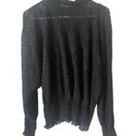 ZARA Black lace high neck l/sleeve yoke top, Size M, $26, B53 Photo 2