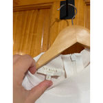 Ted Baker London Mock Neck Sleeveless Dress Size 2 Black White Pleated Skirt Photo 2