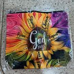 Colorful Religious Sunflower Pouch NWT Red Photo 0