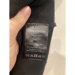 Zadig & Voltaire Romana Dress Womens Small Black Blue Paisley Ruffles Photo 4