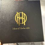 House of Harlow 1960 Sunburst Blue/Silver Pendant Necklace & Earrings Set Blue Photo 5