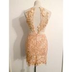 Revolve Strategic Illusion Dress Cream Lace Appliqué Sexy Club Party Night Out Mini Med Photo 4