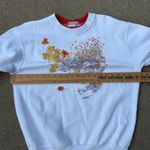 Vintage 90s Top Stitch by Morning Sun Fall Woods Riverside Cabincore Sweatshirt White Size L Photo 7