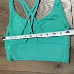 Lululemon  Energy Ribbed Longline Bra Medium Support B/D Cup Green Size 6 Photo 6