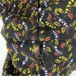 Free People NWT Meet Virginia Split Sleeve Printed Black Combo Romper Photo 4