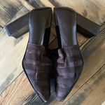 Vittorio Ricci Studio Brown Ruched Leather Heels Size 7.5 Photo 5